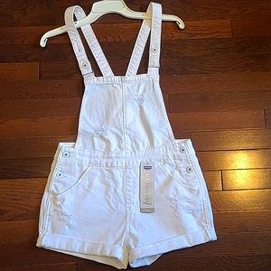 Small white Levi's Denizen Overalls